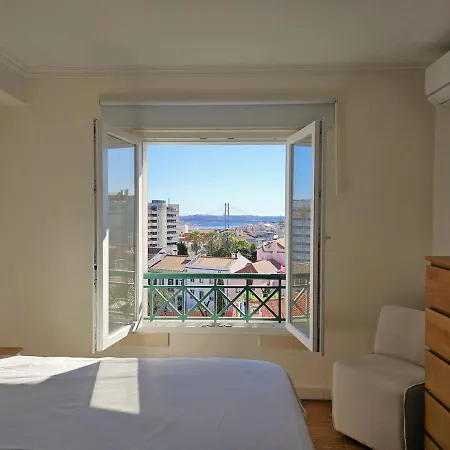 شقة Estrela South-facing Views Ac & Parking Lisboa